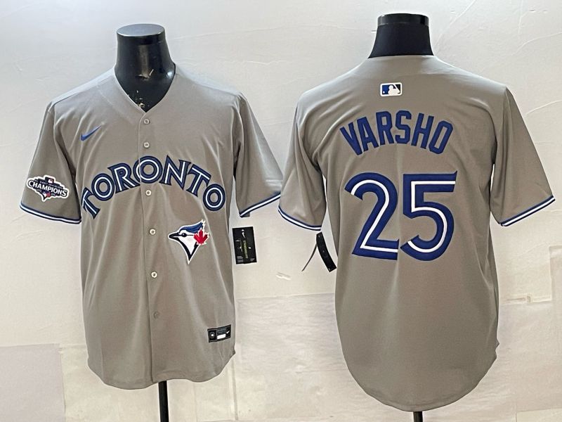 Men Toronto Blue Jays #25 Varsho Grey 2026 Nike Game MLB Jersey 003->toronto blue jays->MLB Jersey